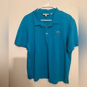 Lacoste Men's Bright Teal Short Sleeve Polo